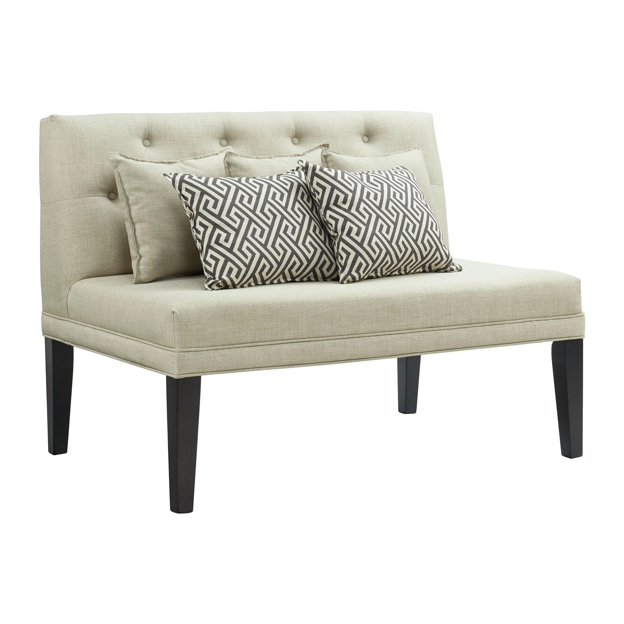 Maddox – Loveseat With Five Pillows – Beige