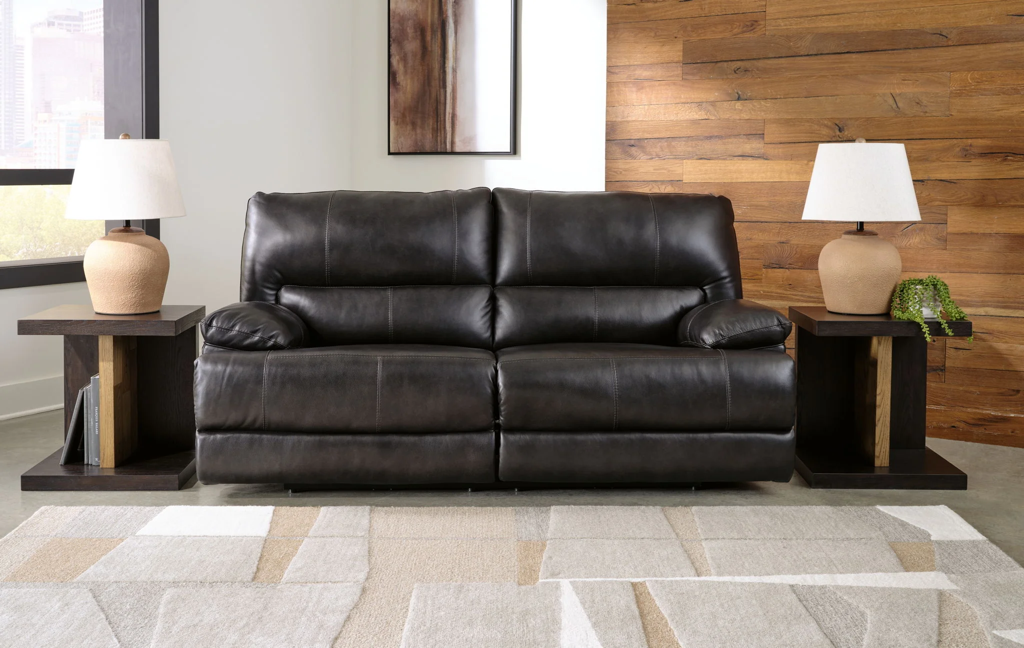 Mountainous - 2 Seat Power Reclining Sofa With Adj Headrest - Eclipse - Image 2