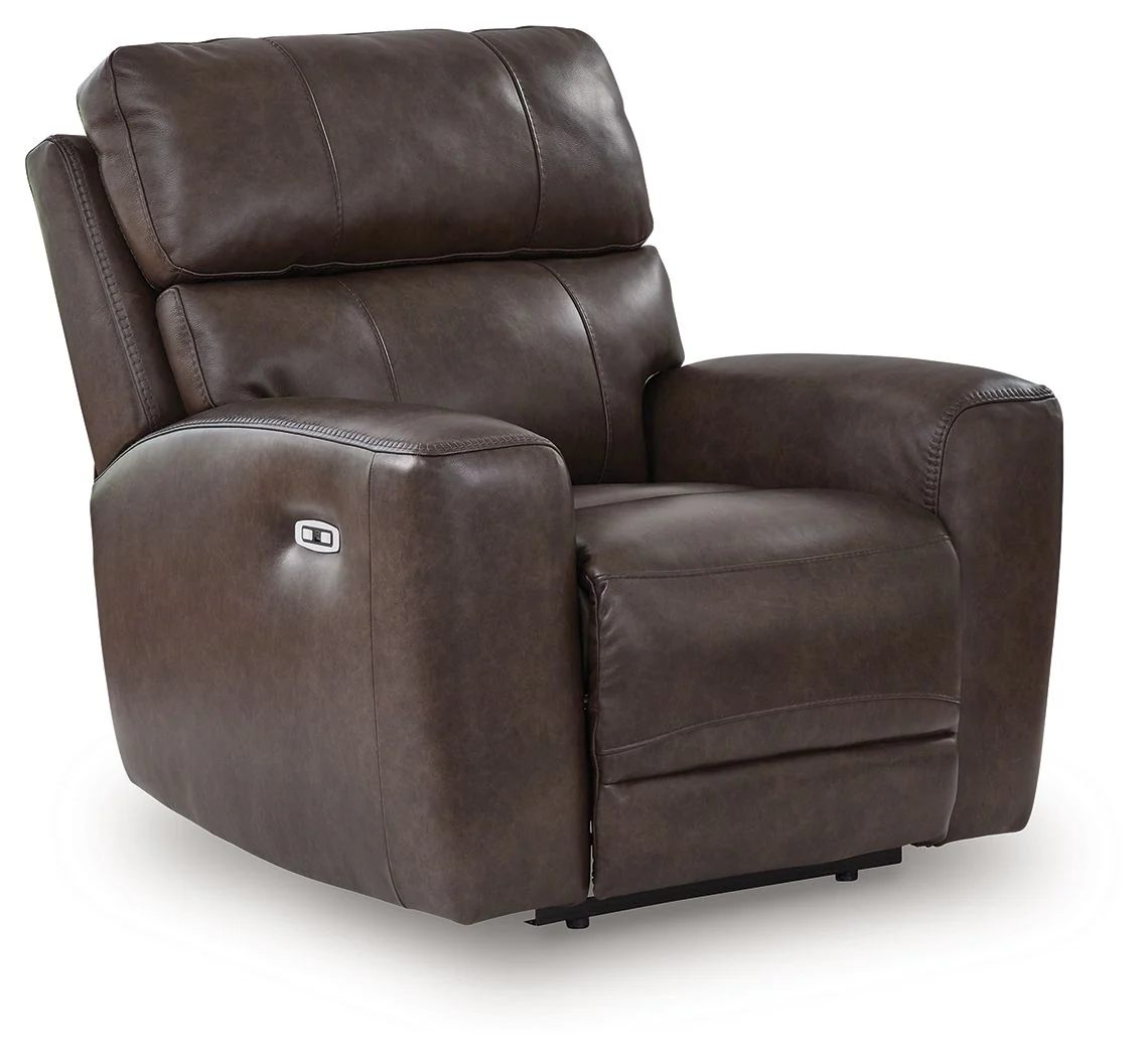 Crossplex - Power Recliner / Adjustable Headrest - Smoke - Image 1