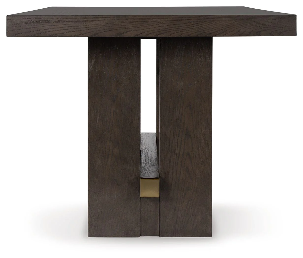 Burkhaus - Rectangular Dining Room Counter Table - Dark Brown - Image 2