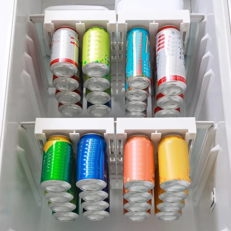 Refrigerator Beverage Organizer Slide Rack - Image 1