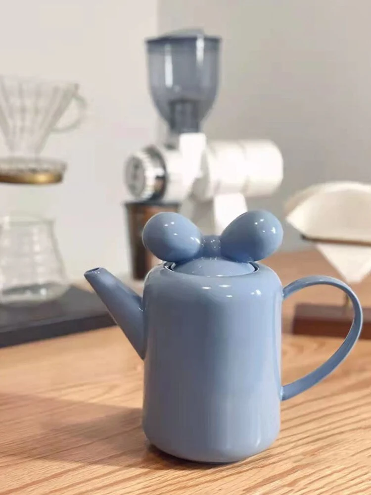 Bow Knot Design Porcelain Tea Pot - Image 3