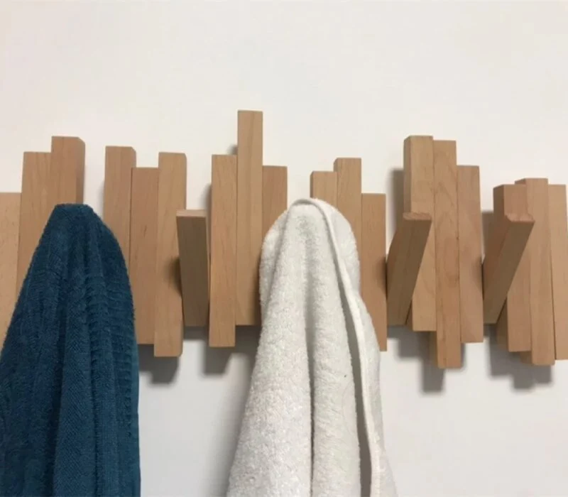 Nordic Automatic Push Coat Hooks for Wall - Image 2