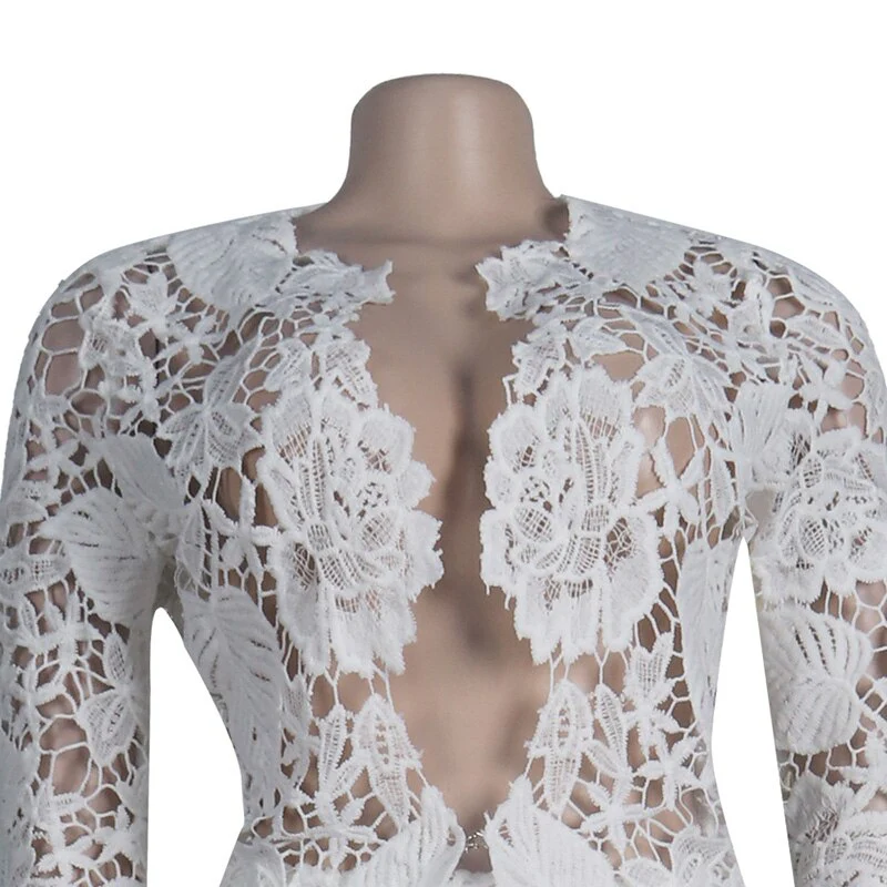 White Lace Dress - Image 2