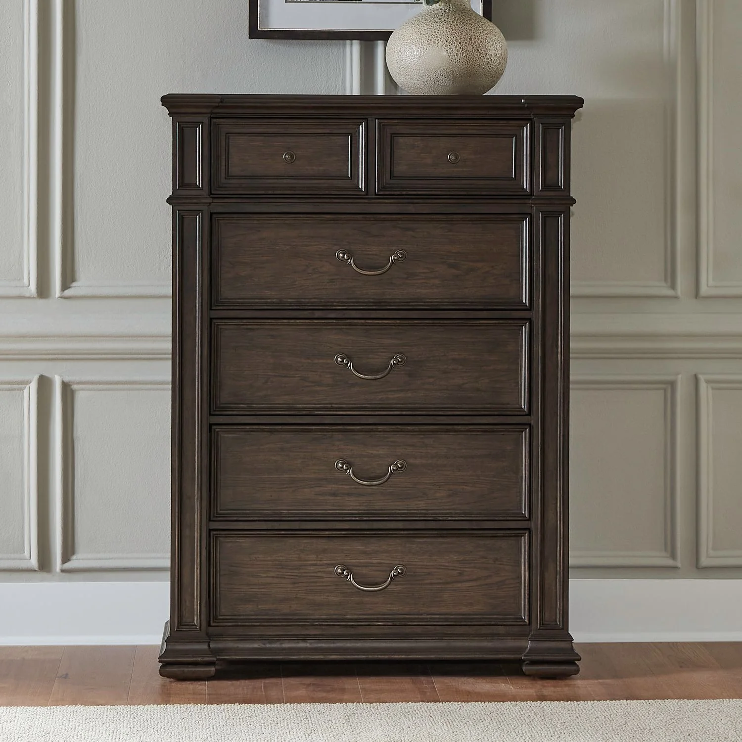 Providence Park - 6 Drawer Chest - Chateau Brown - Image 1