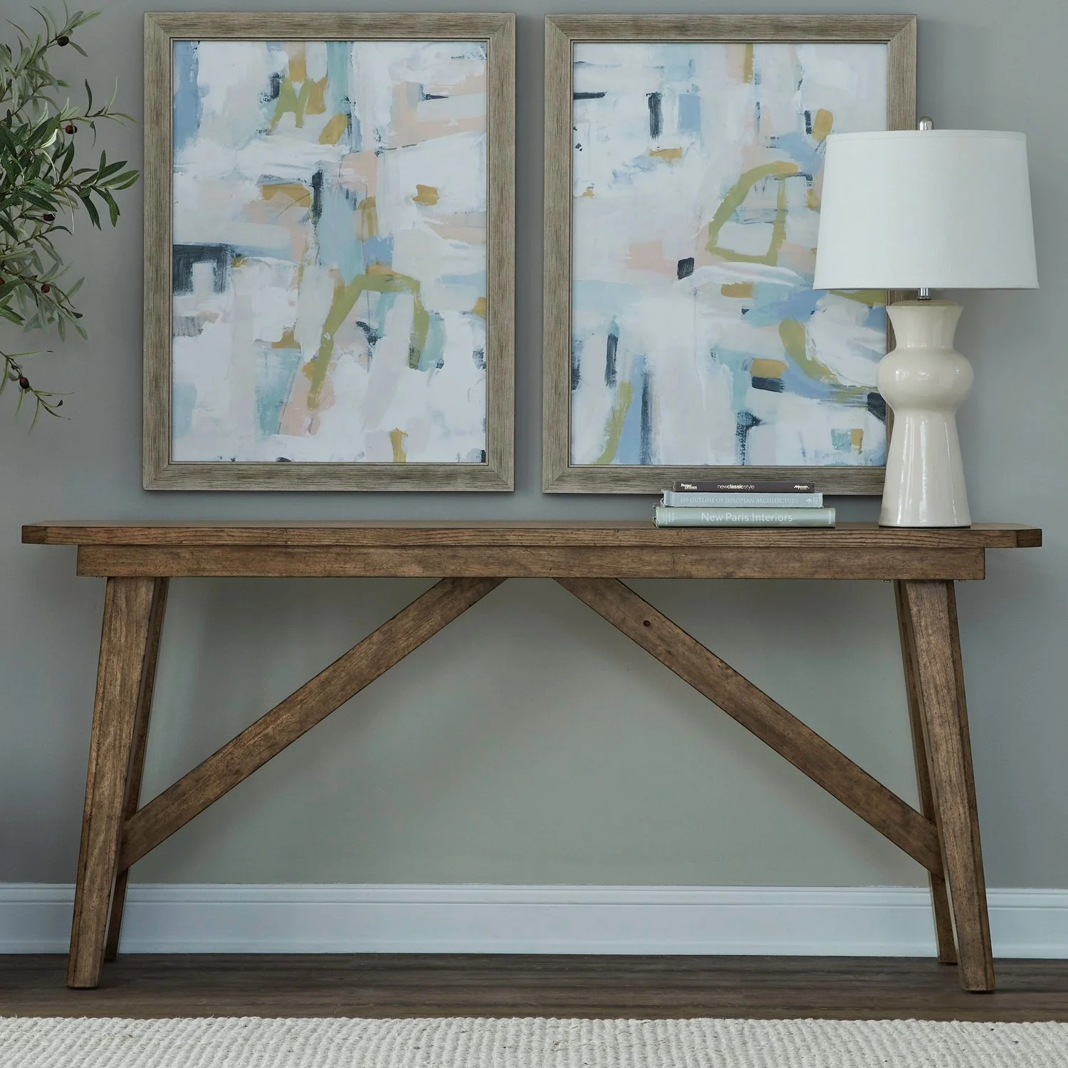 Carolina Park – Sofa Table – Amber Brown