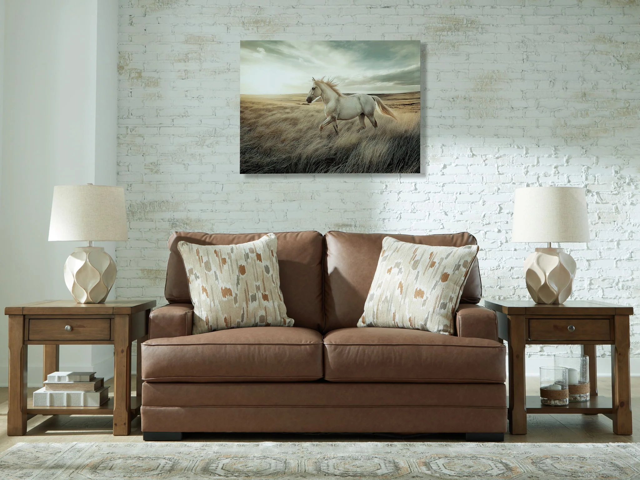 VillaCourt - Loveseat - Caramel - Image 2