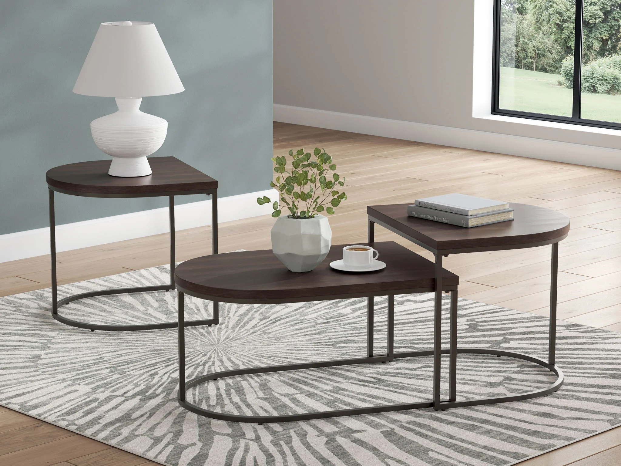 Vanmore - Occasional Table Set (Set of 3) - Dark Brown - Image 3