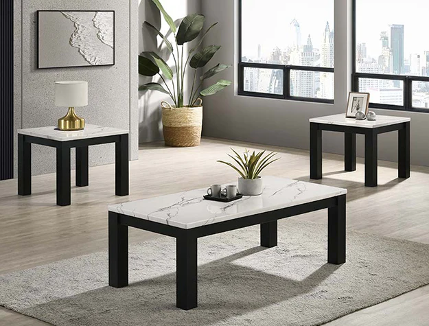 Ivy 3-PK Cktl Set Faux Marble - Image 2