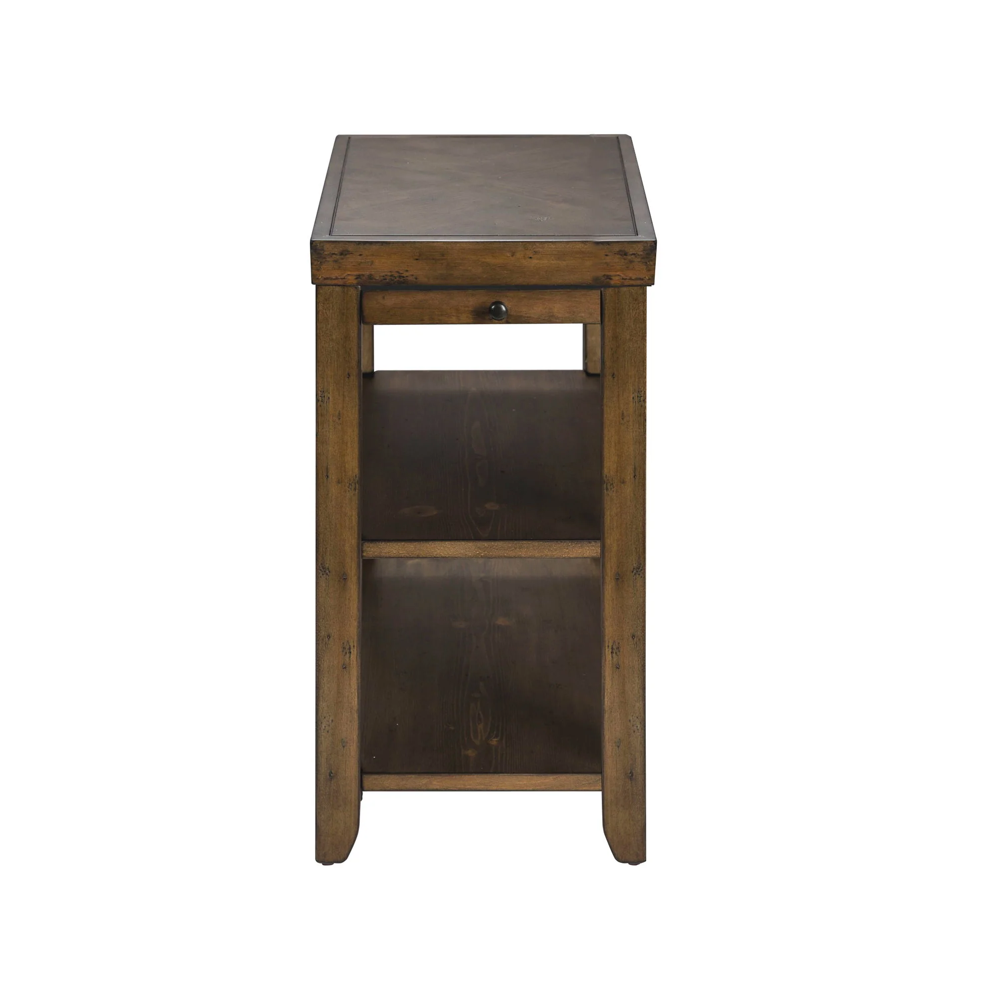 Mitchell – Chair Side Table – Nutmeg
