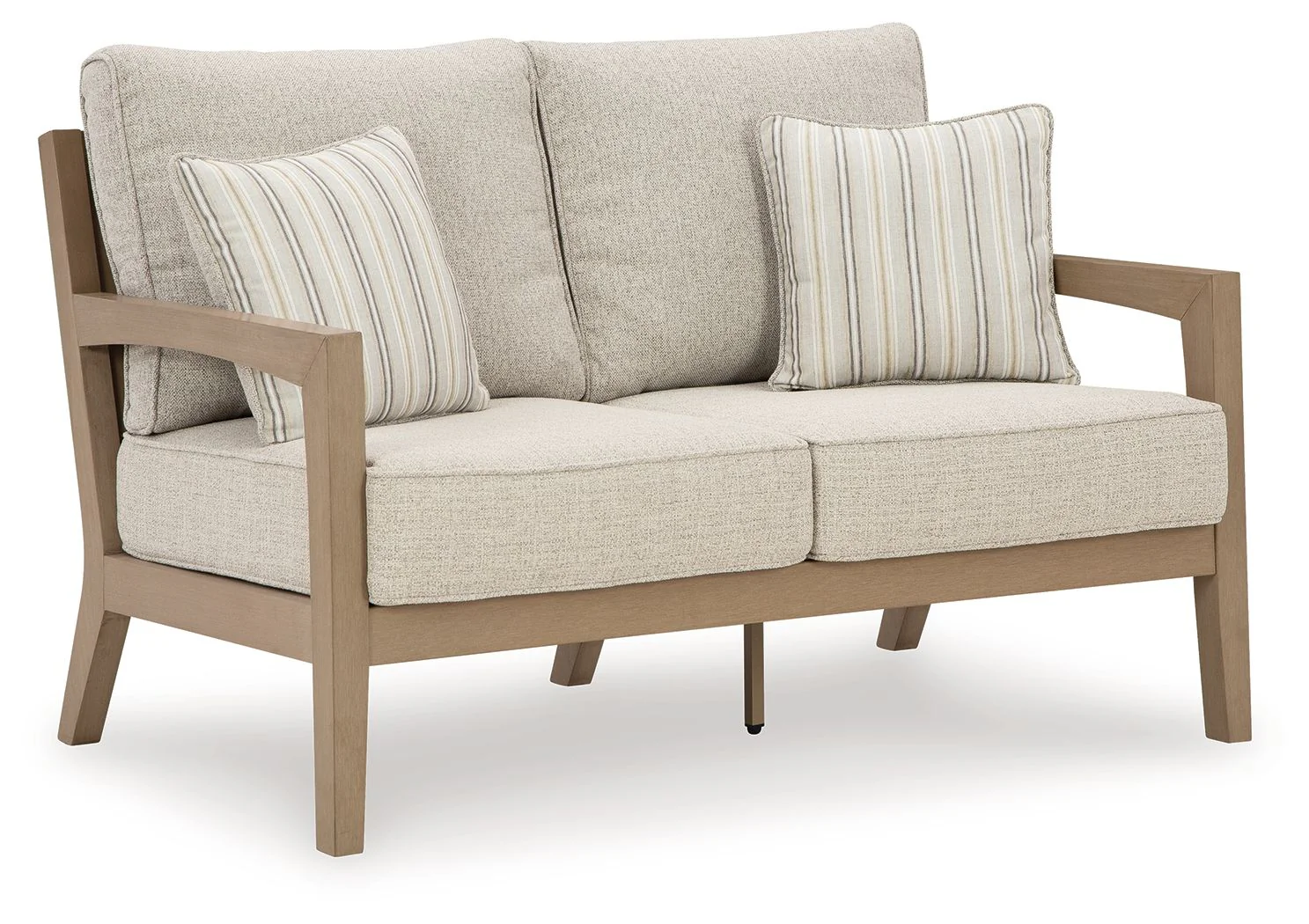 Hallow Creek – Loveseat With Cushion – Driftwood
