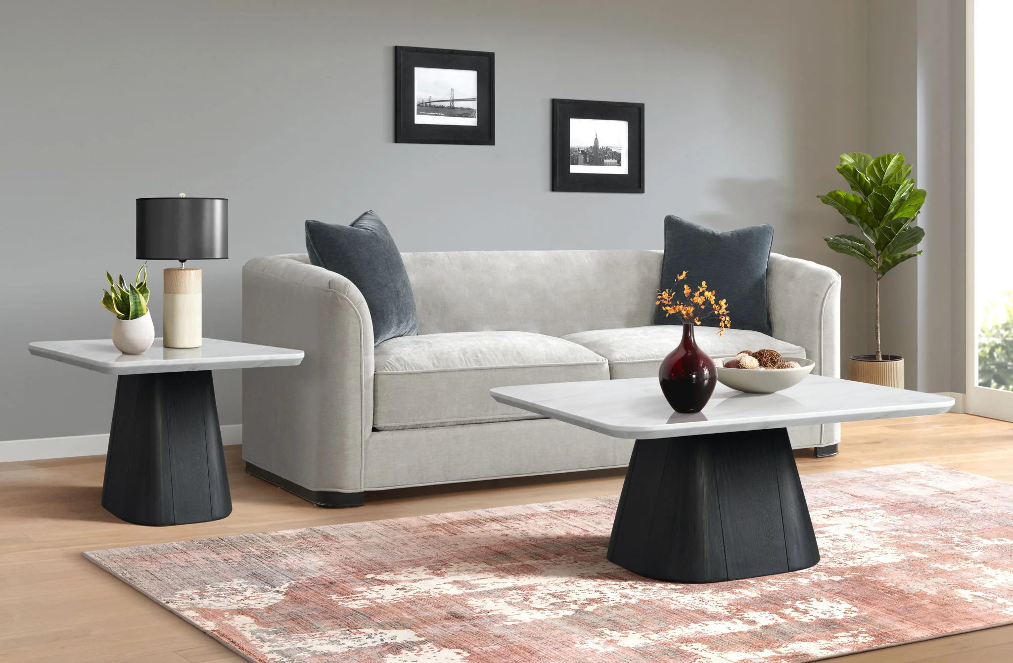 Edison – Coffee Table Base – Black