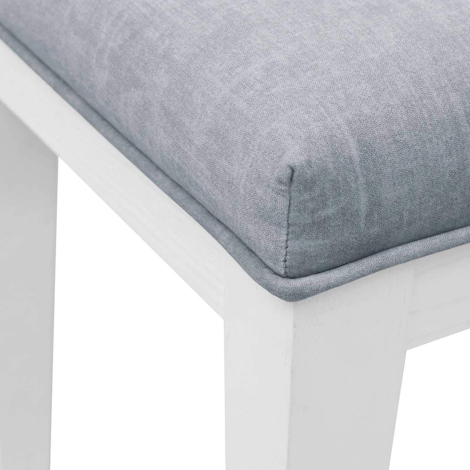 Reflections - Vanity Stool - Pearl White & Rhinestone - Image 2