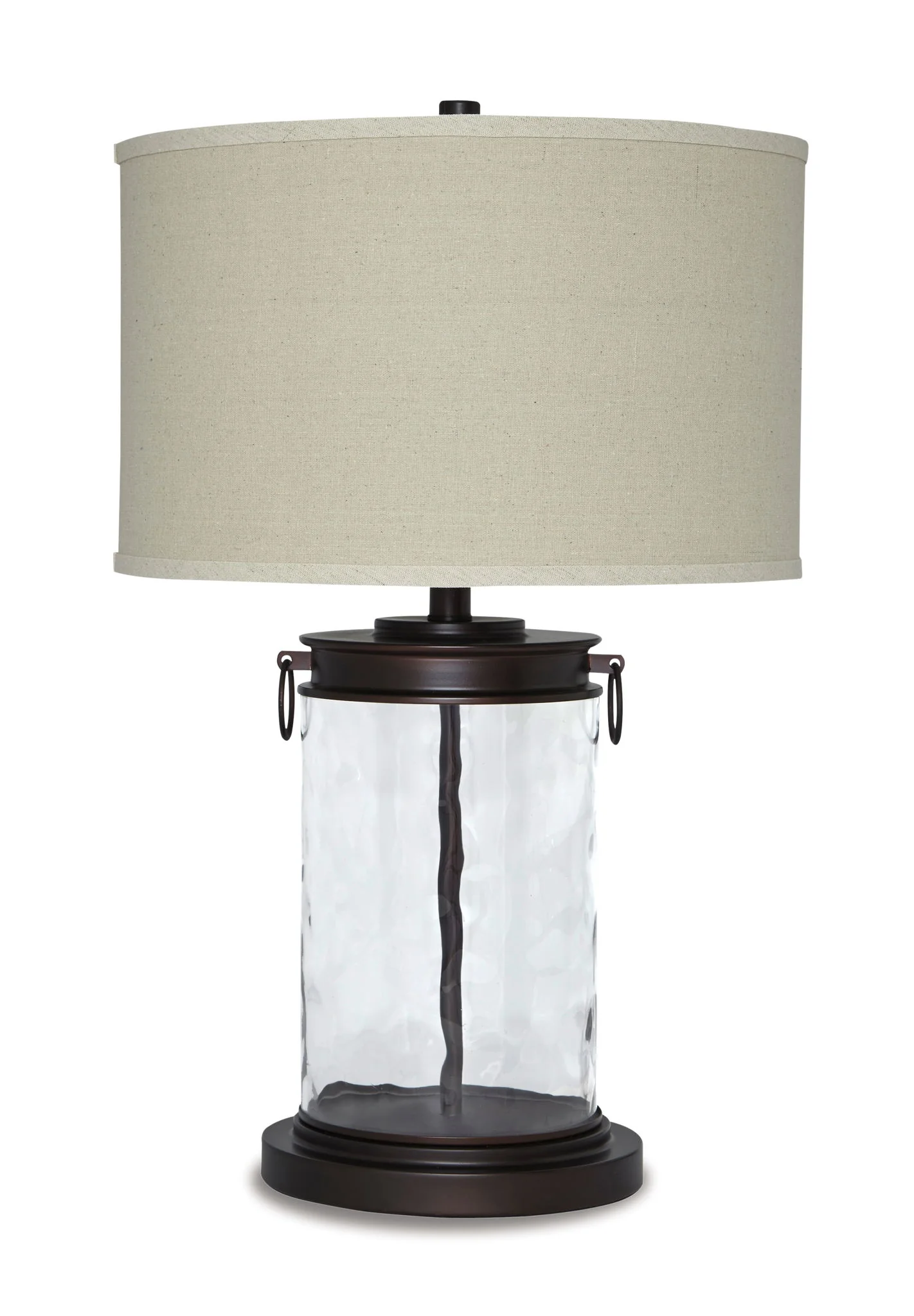 Tailynn - Glass Table Lamp  - Clear / Bronze Finish - Image 1