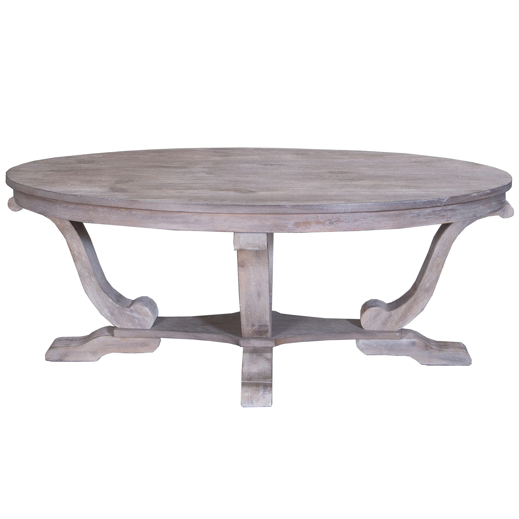 Greystone Mill - 3 Piece Table Set (1 Cocktail 2 End Tables) - Stone White Wash / Wirebrush Distressing - Image 3
