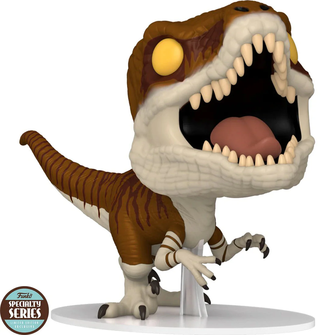 Funko Pop! Movies: Jurassic World: Dominion - Atrociraptor Tiger #1218 Specialty Series Exclusive - Image 1