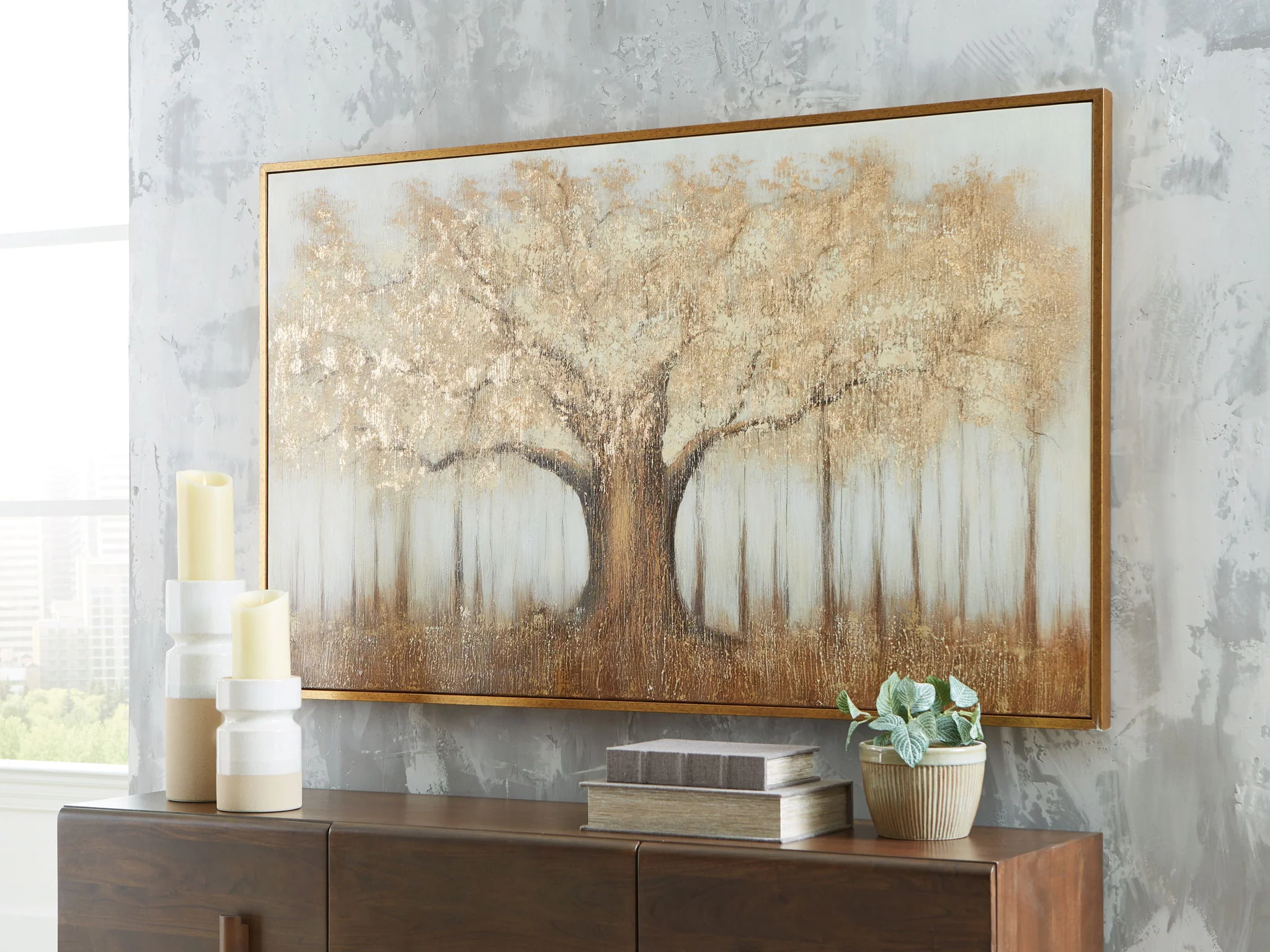 Dalewick - Wall Art - Brown / Gray / Gold Finish - Image 3