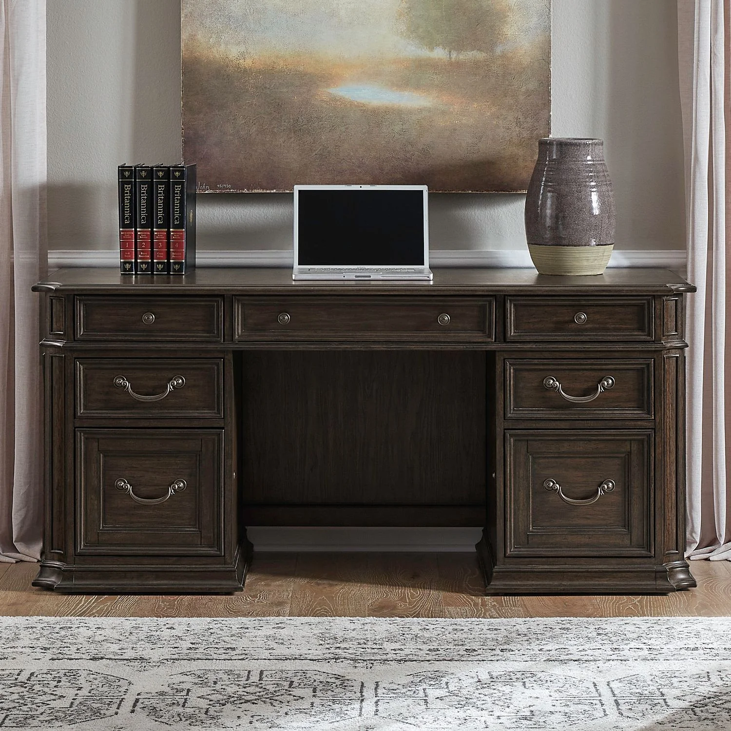 Providence Park – Jr Executive Credenza – Chateau Brown