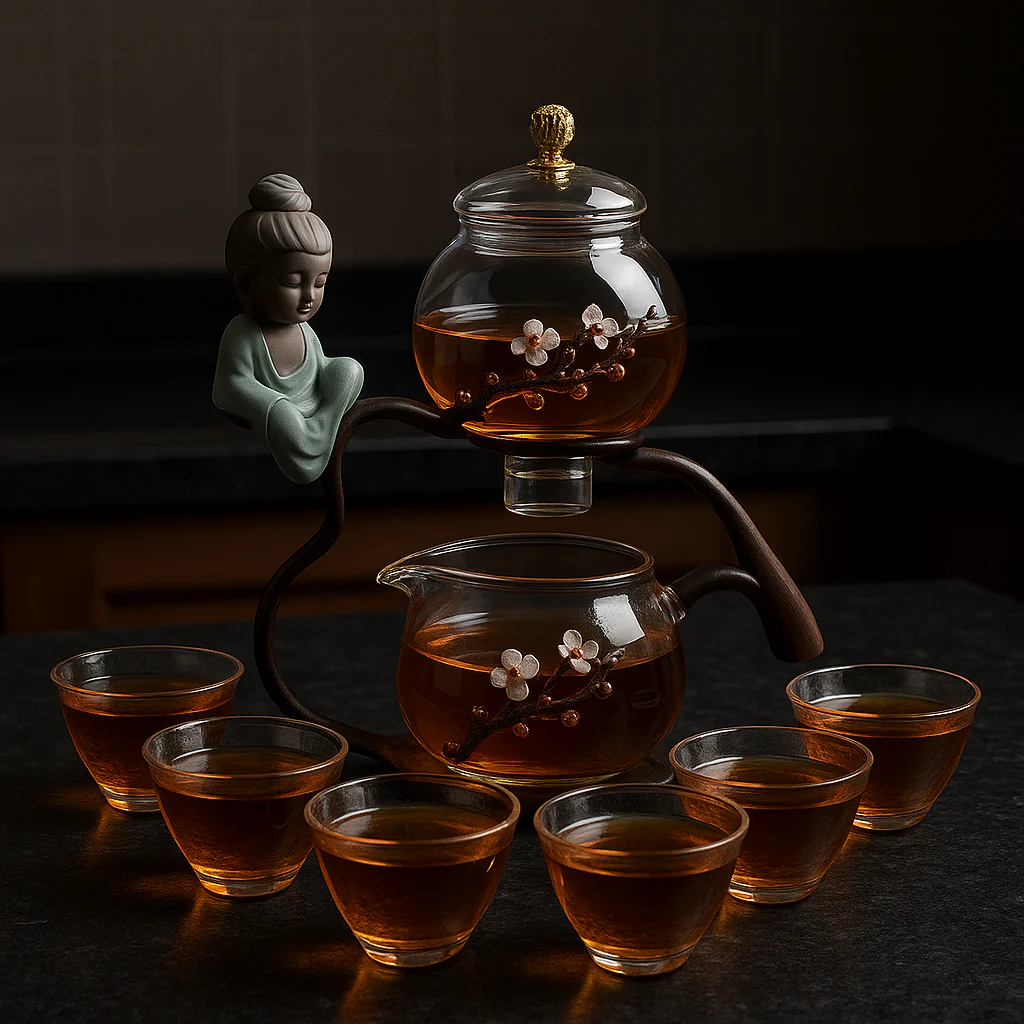 Calm Brew Zen Style Glass Traditonal Teapot - Image 3