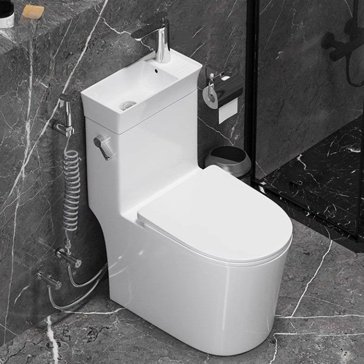 Japanese Style Space-Saving Integrated Sink Toilet - Image 2