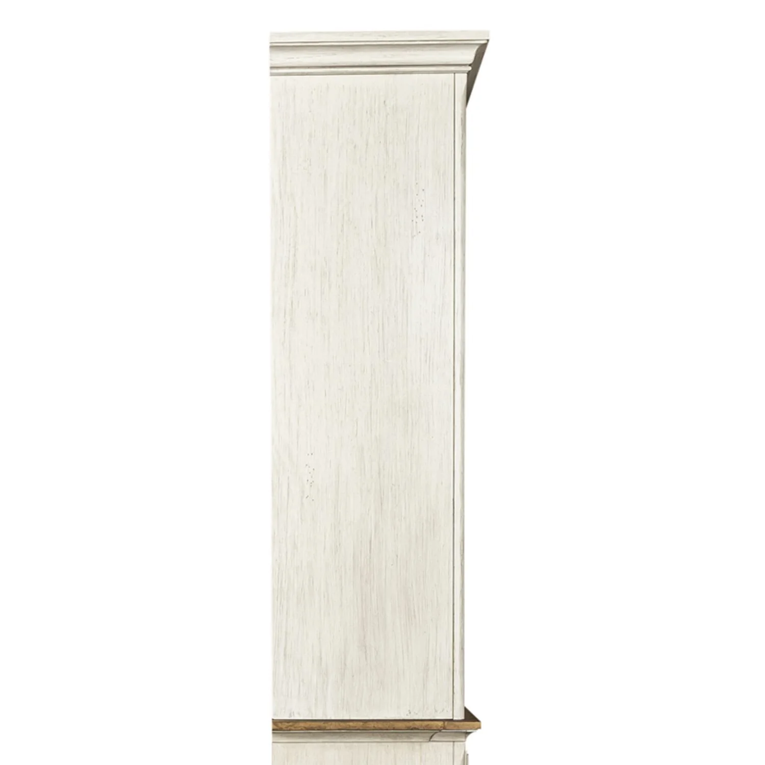 Farmhouse Reimagined - Entertainment Hutch - Antique White / Chestnut Tops - Image 2