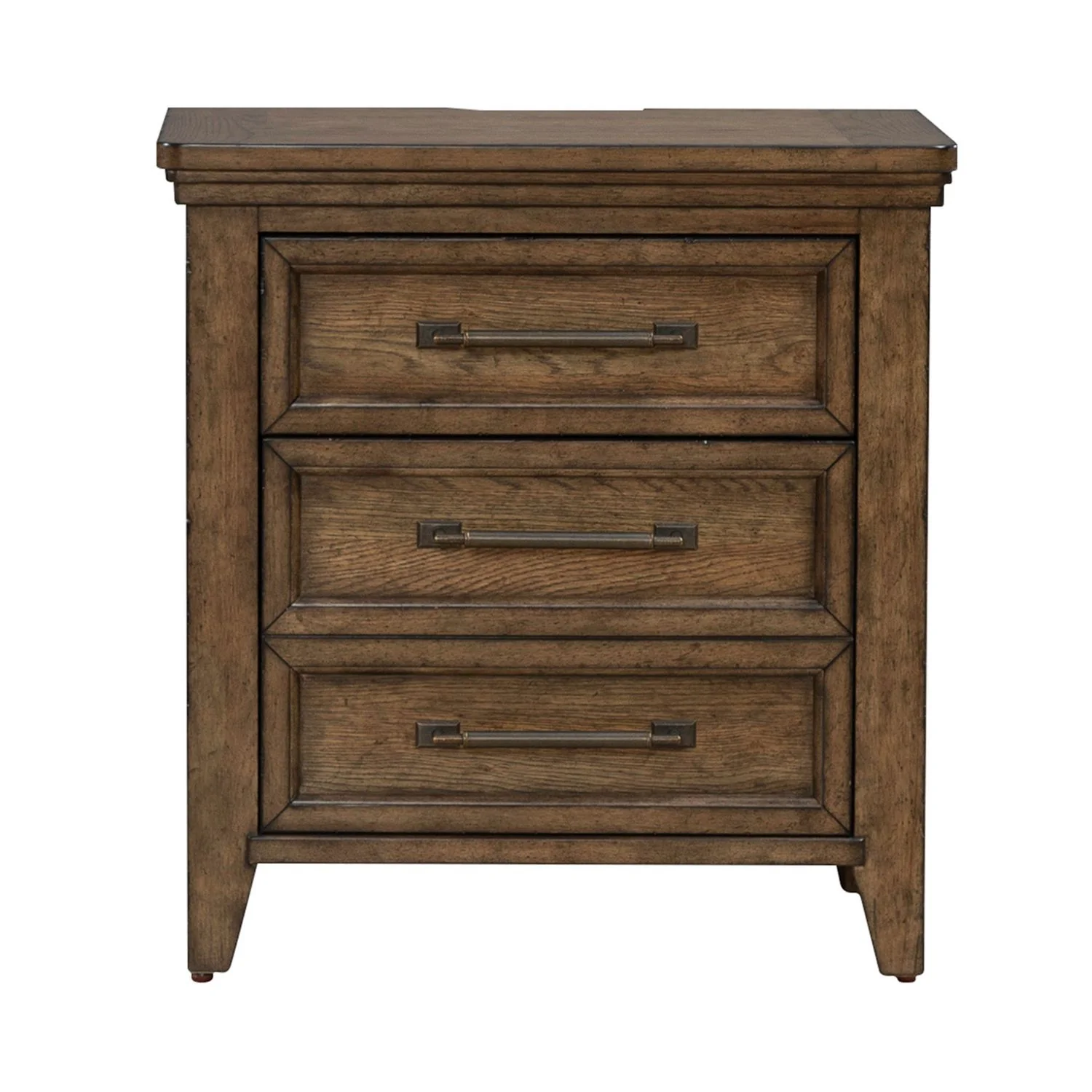 Carolina Park - Nightstand With Charging Station - Amber Brown - Image 2