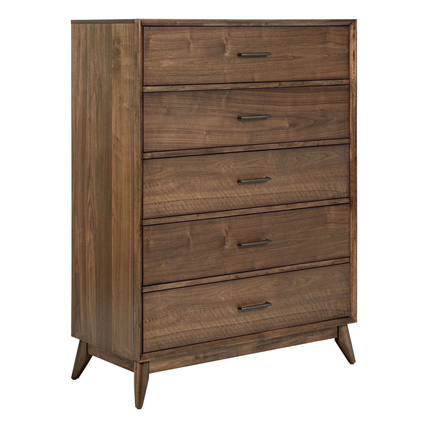 Century Modern - 5 Drawer Chest - Walnut - Image 3