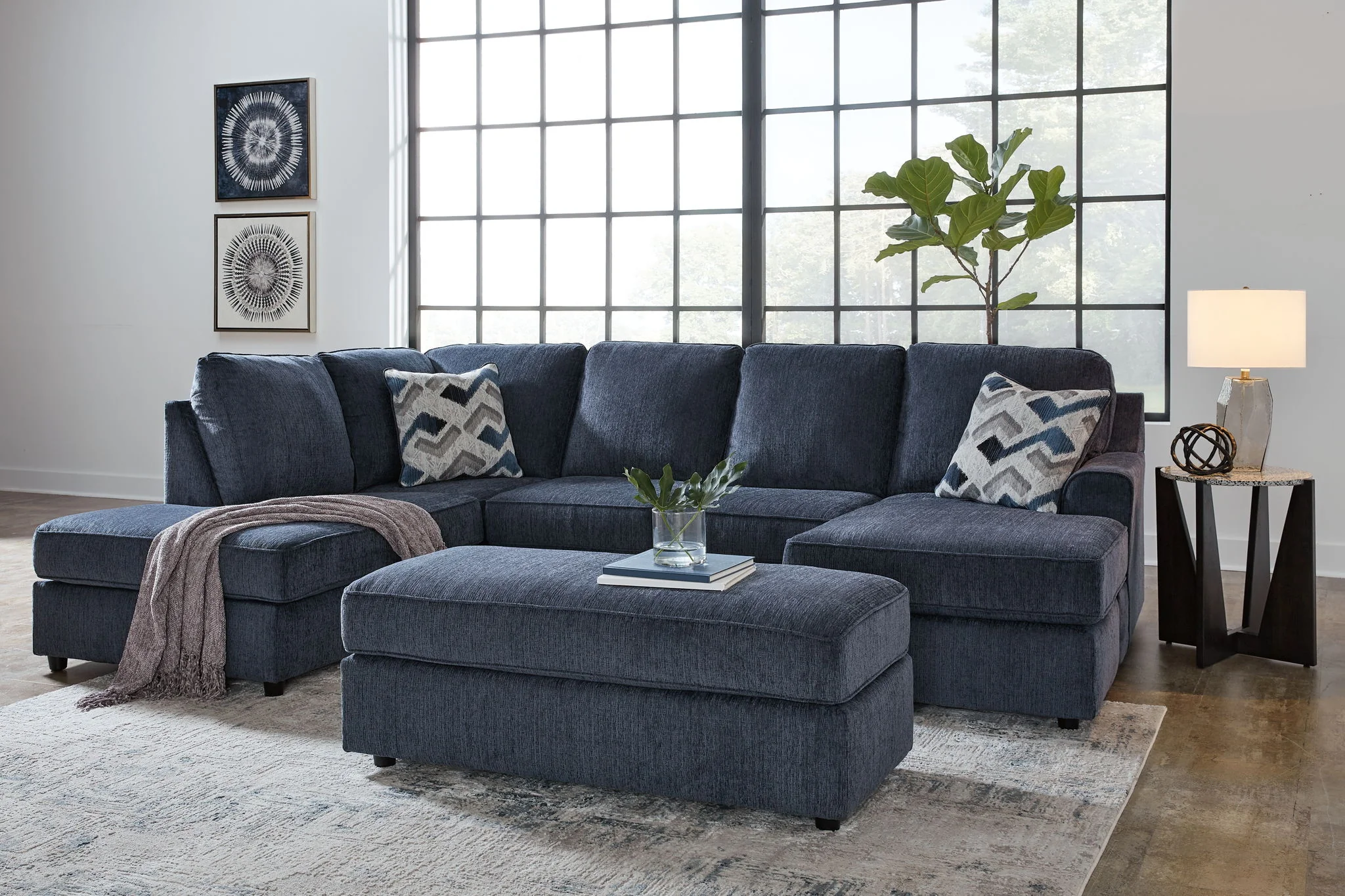 Albar Place - Sectional With Ottoman - Image 2