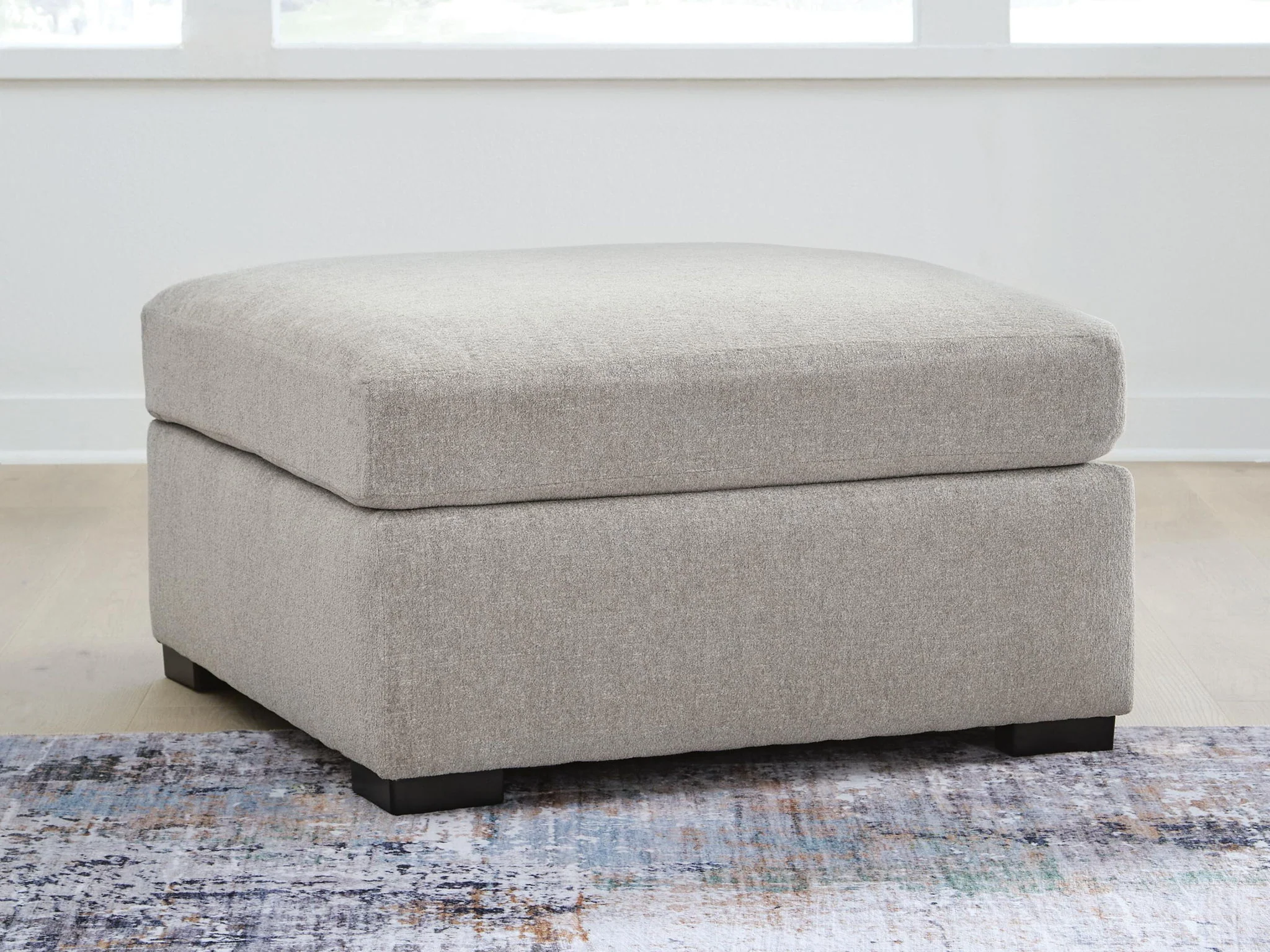 ModMax Luxe - Oversized Accent Ottoman - Flint - Image 3