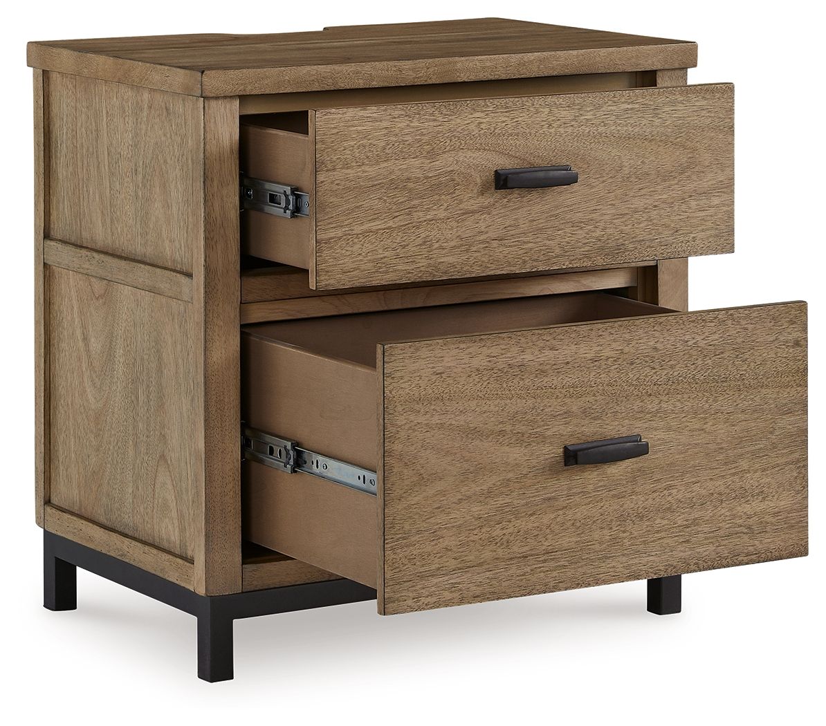 Tomtyn - Two Drawer Night Stand - Light Brown - Image 3