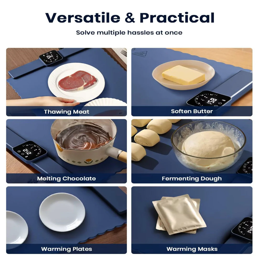 Safe Heat Roll-Up Electric Food Warmer Mat - Image 3
