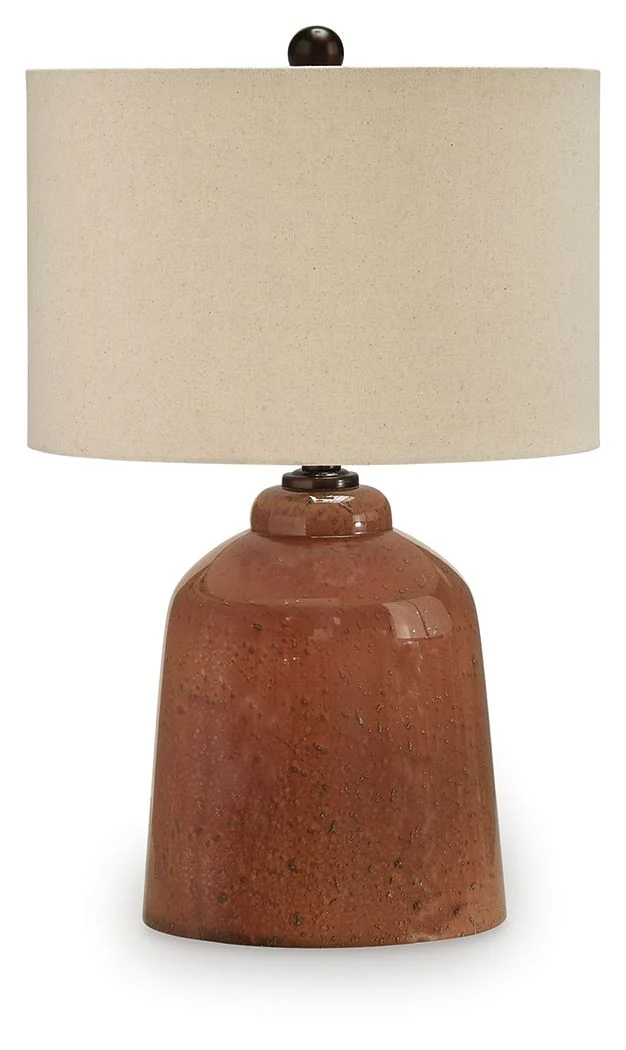 Aaleahya - Glass Table Lamp - Rust - Image 1