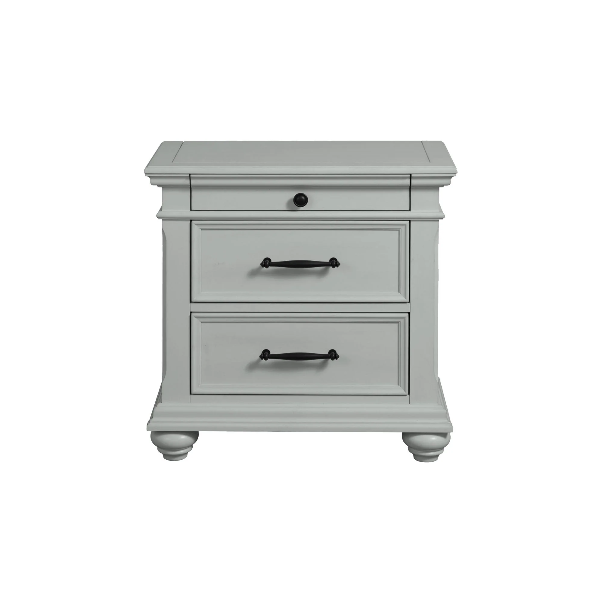 Slater - Nightstand With USB - Gray - Image 3