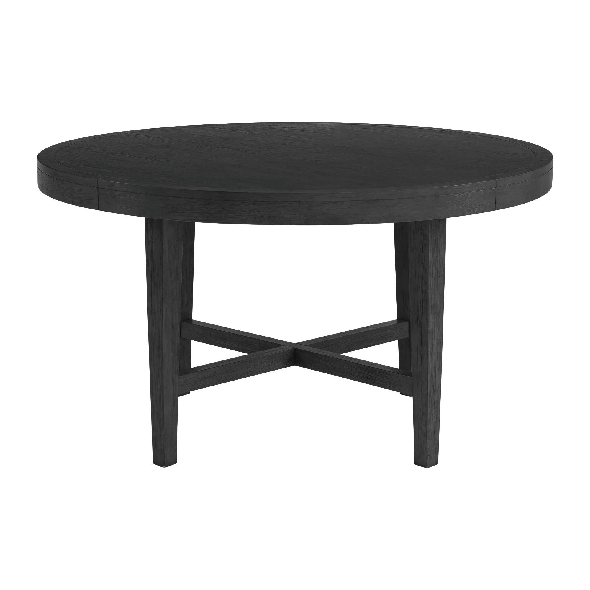 Versailles - Contemporary Round Dining Table - Black - Image 2