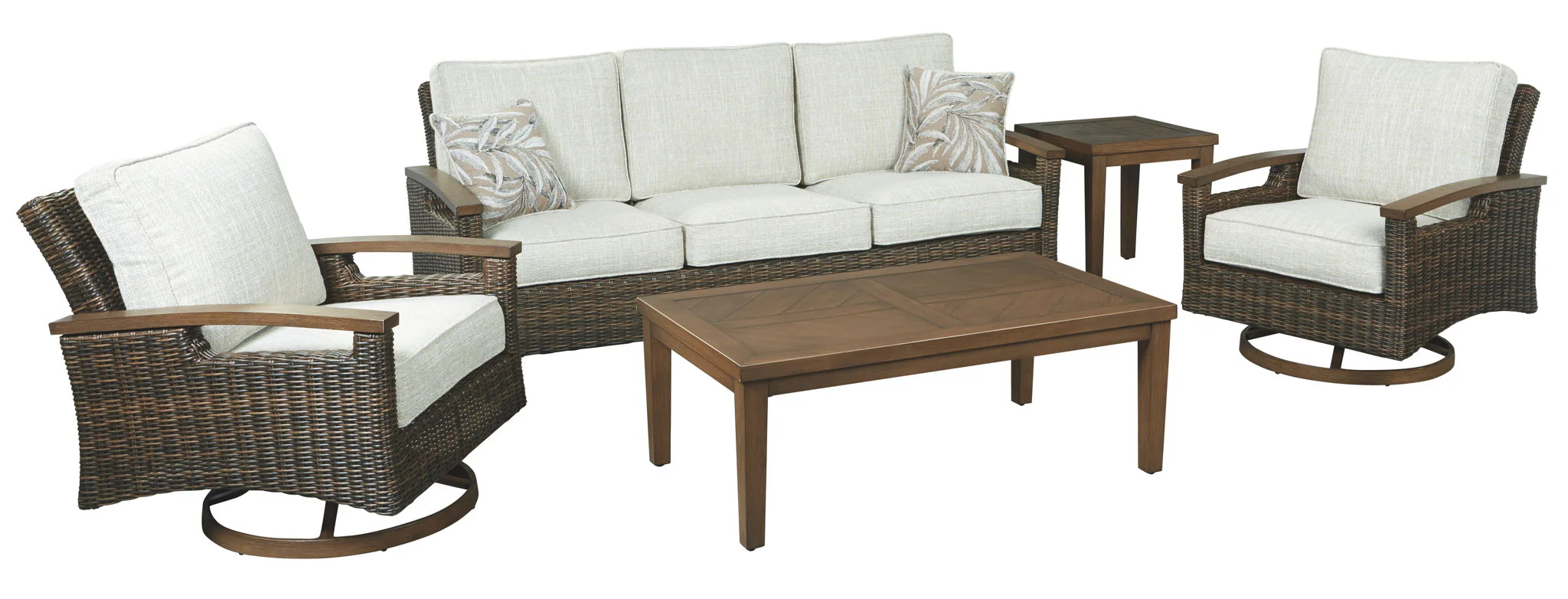 Paradise Trail - Sofa with Cushion - Medium Brown - Image 2
