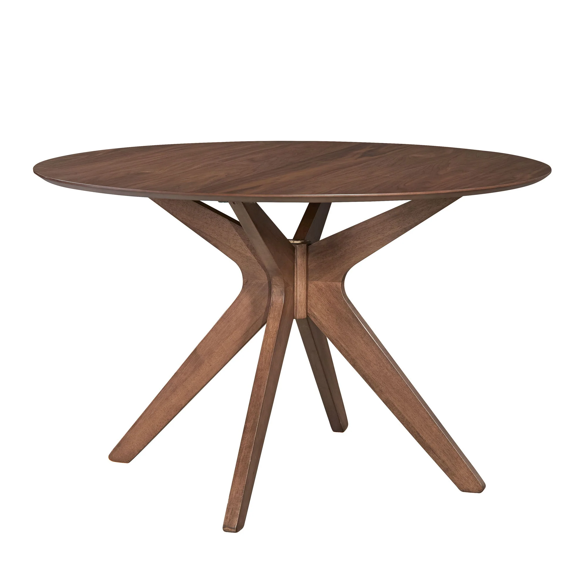 Space Savers - 5 Piece Pedestal Table Set - Walnut - Image 2