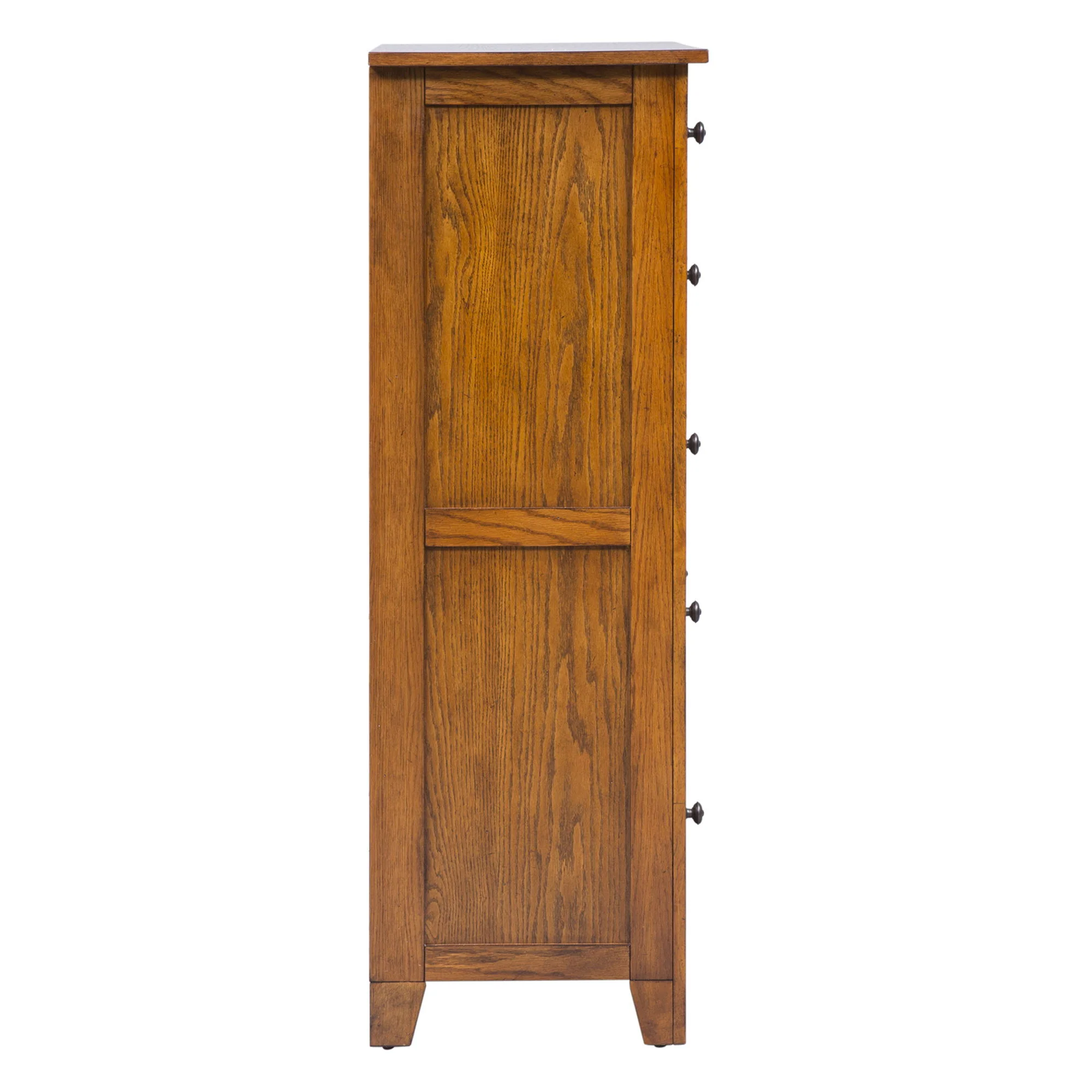Grandpas Cabin - 5 Drawer Chest - Aged Oak - Image 2