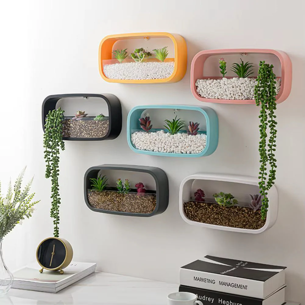Geometric Diamond Wall Vase Shelf - Image 2