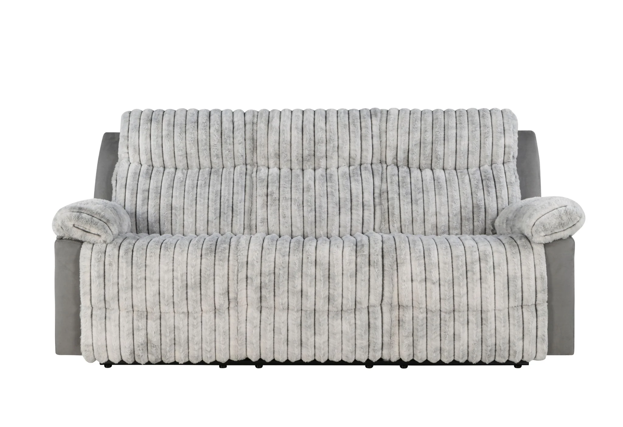 Global 80" Reclining Sofa - Gray - Image 1