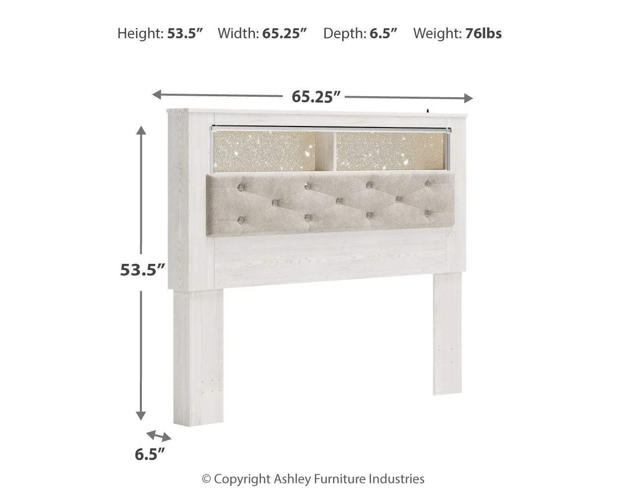 Altyra - Panel Bookcase Headboard - Image 2