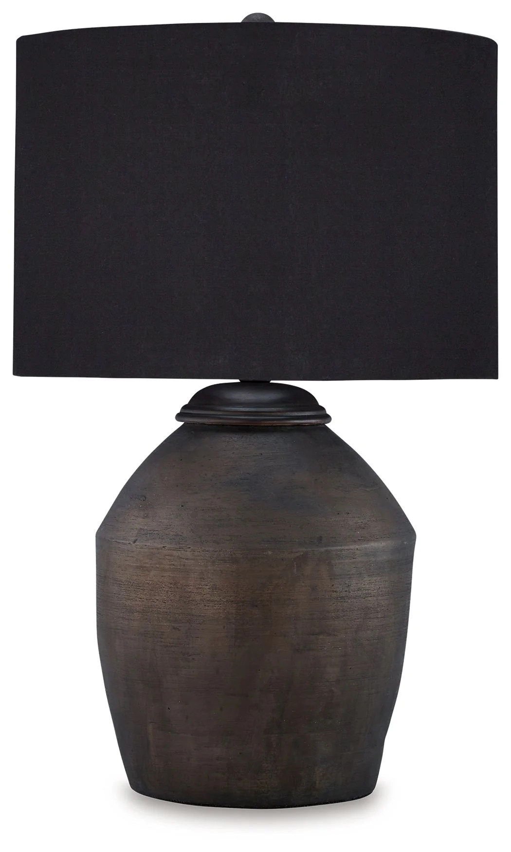 Naareman - Terracotta Table Lamp - Metallic Black - Image 1