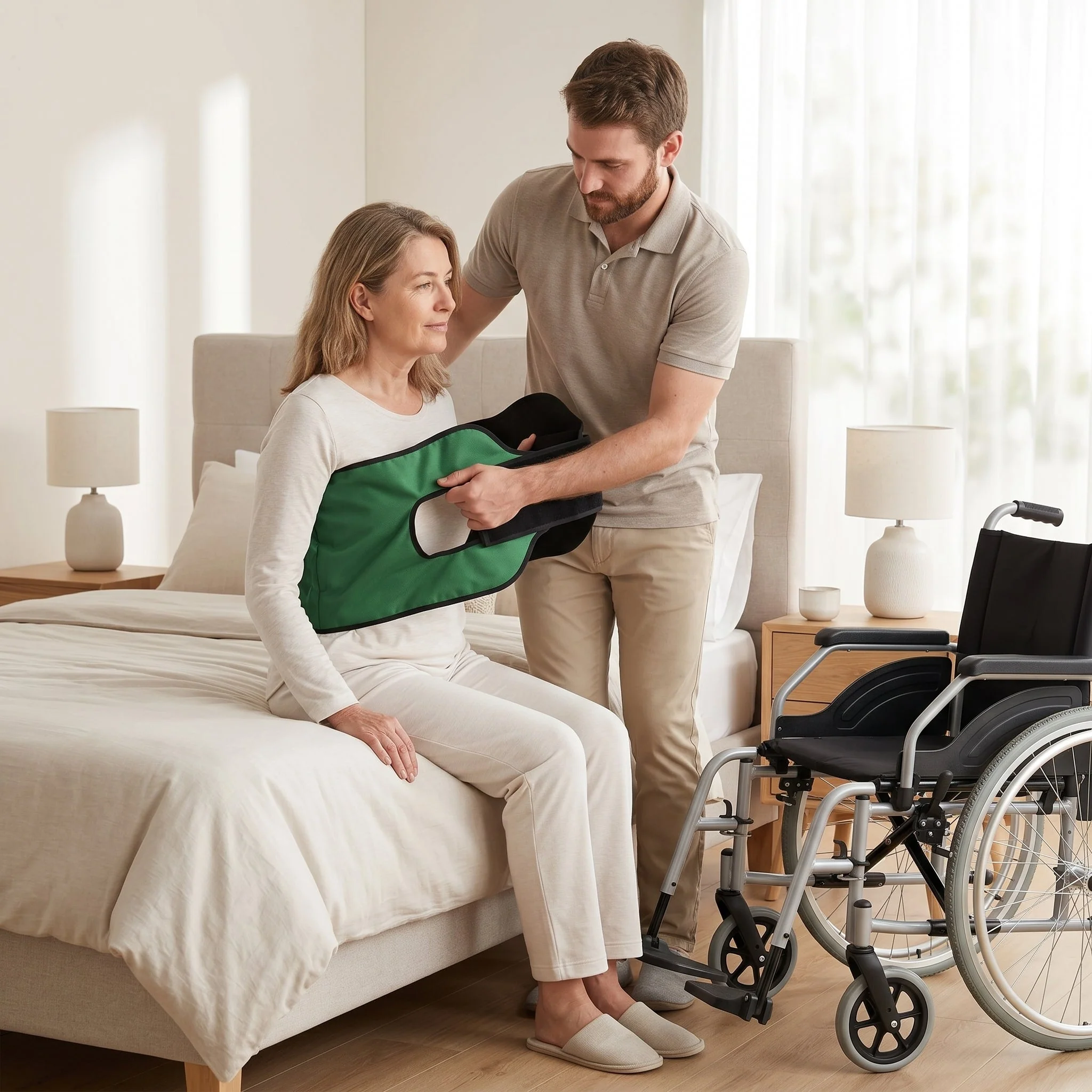 Elderly Bed Care Turnover Shift Belt Pad - Image 3