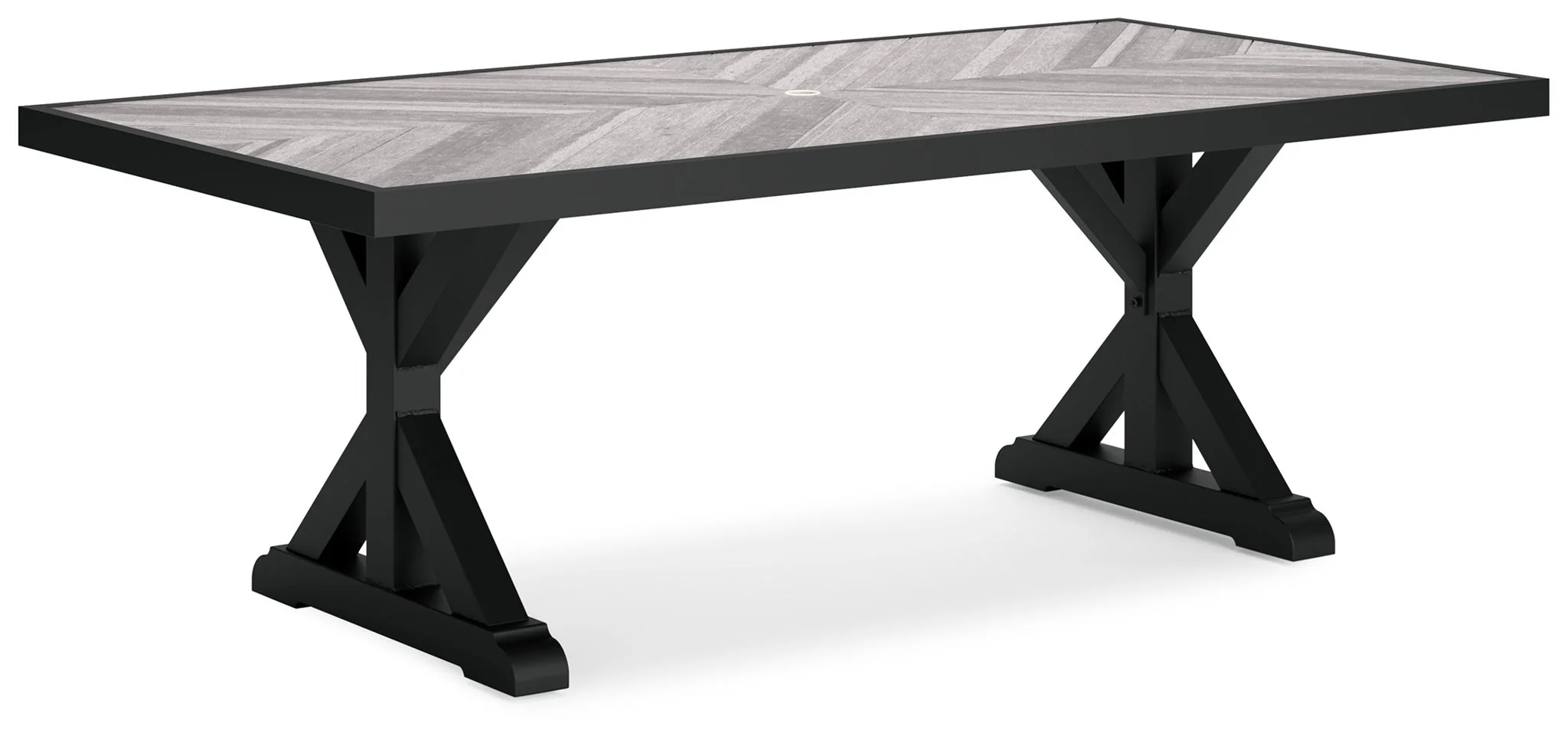 Beachcroft - Rect Dining Table W/Umb Opt - Image 1