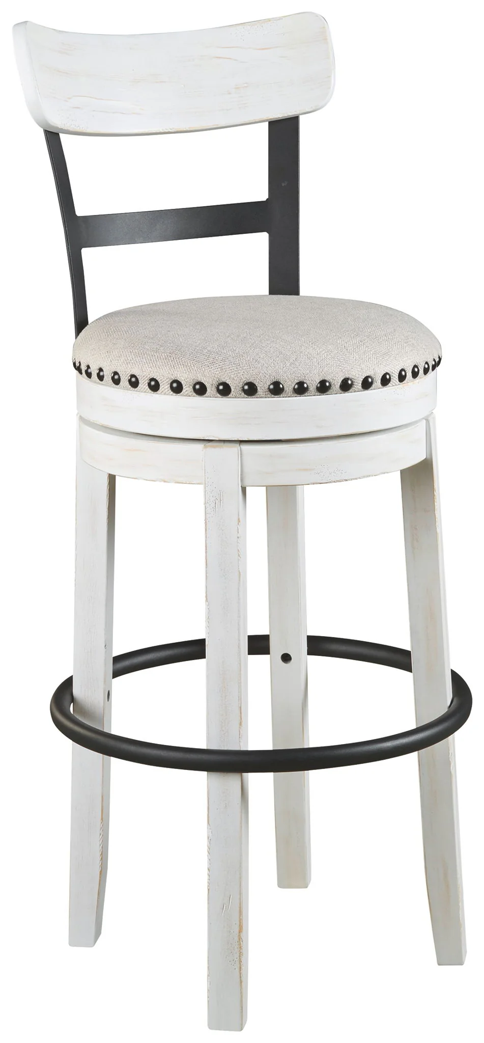 Valebeck - Tall Upholstered Swivel Barstool - Image 2