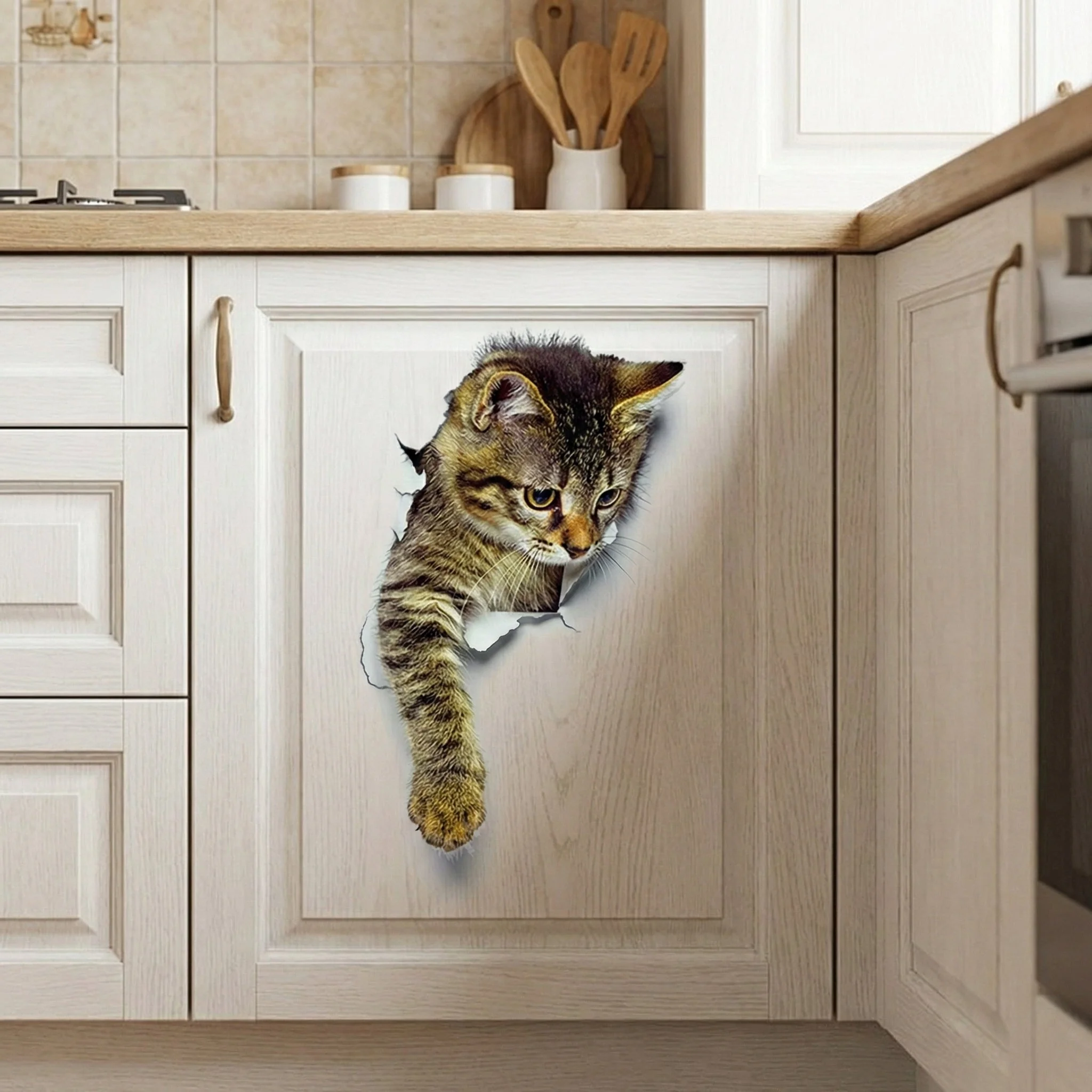 3D Toilet Protector Cat Sticker - Image 3