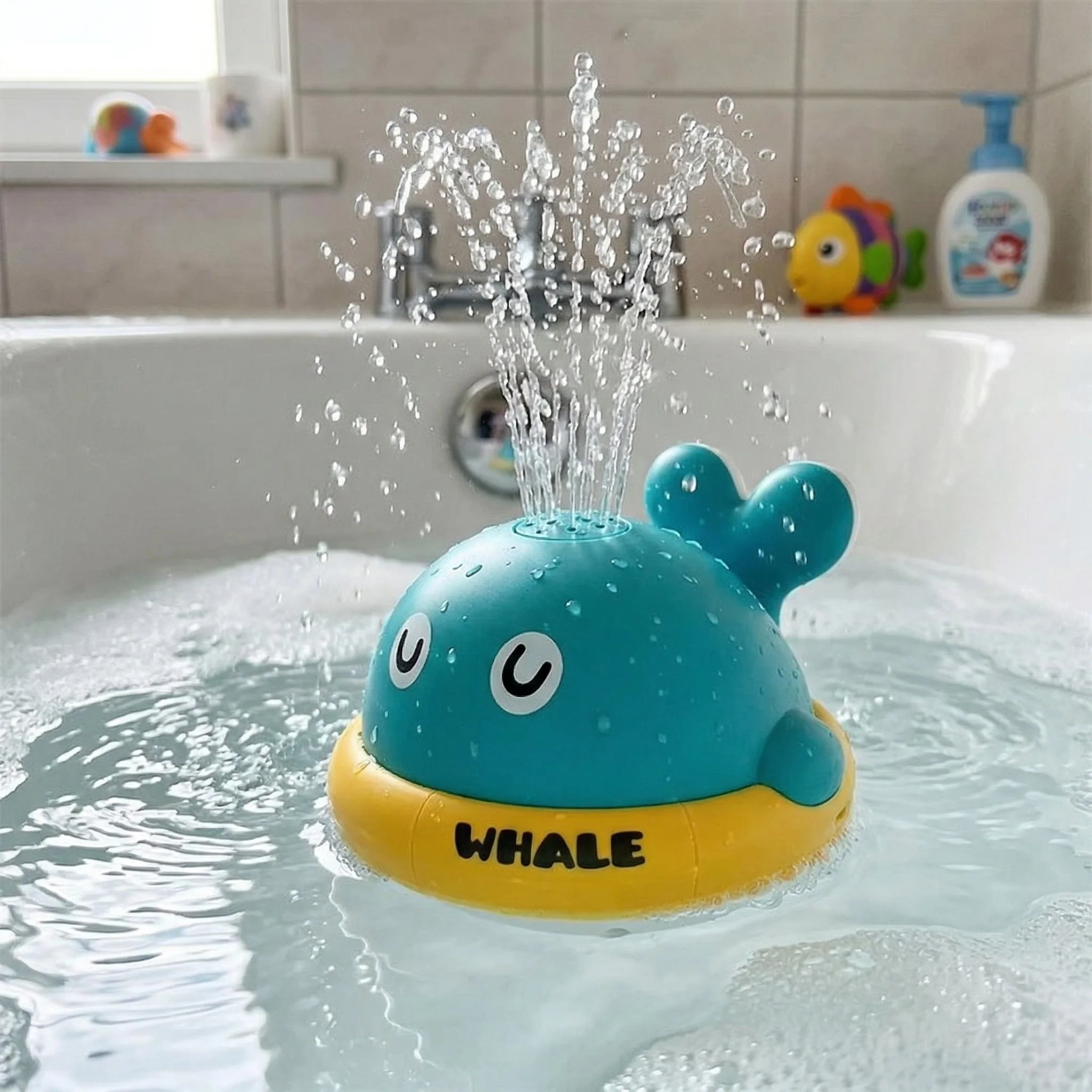 Splash Whale Auto-Spray Baby Bath Water Toy