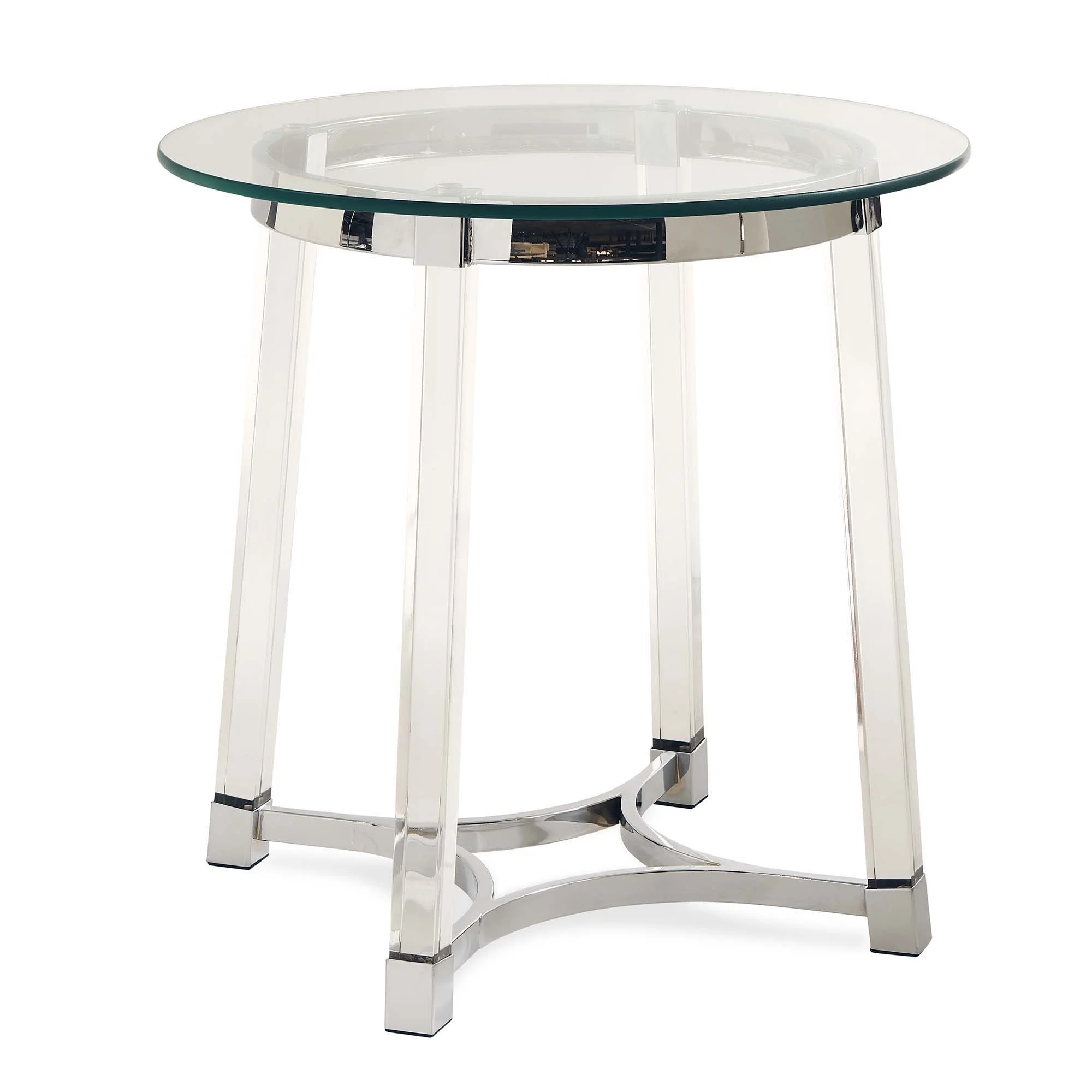 Lucinda – 24.5″ End Table – Chrome