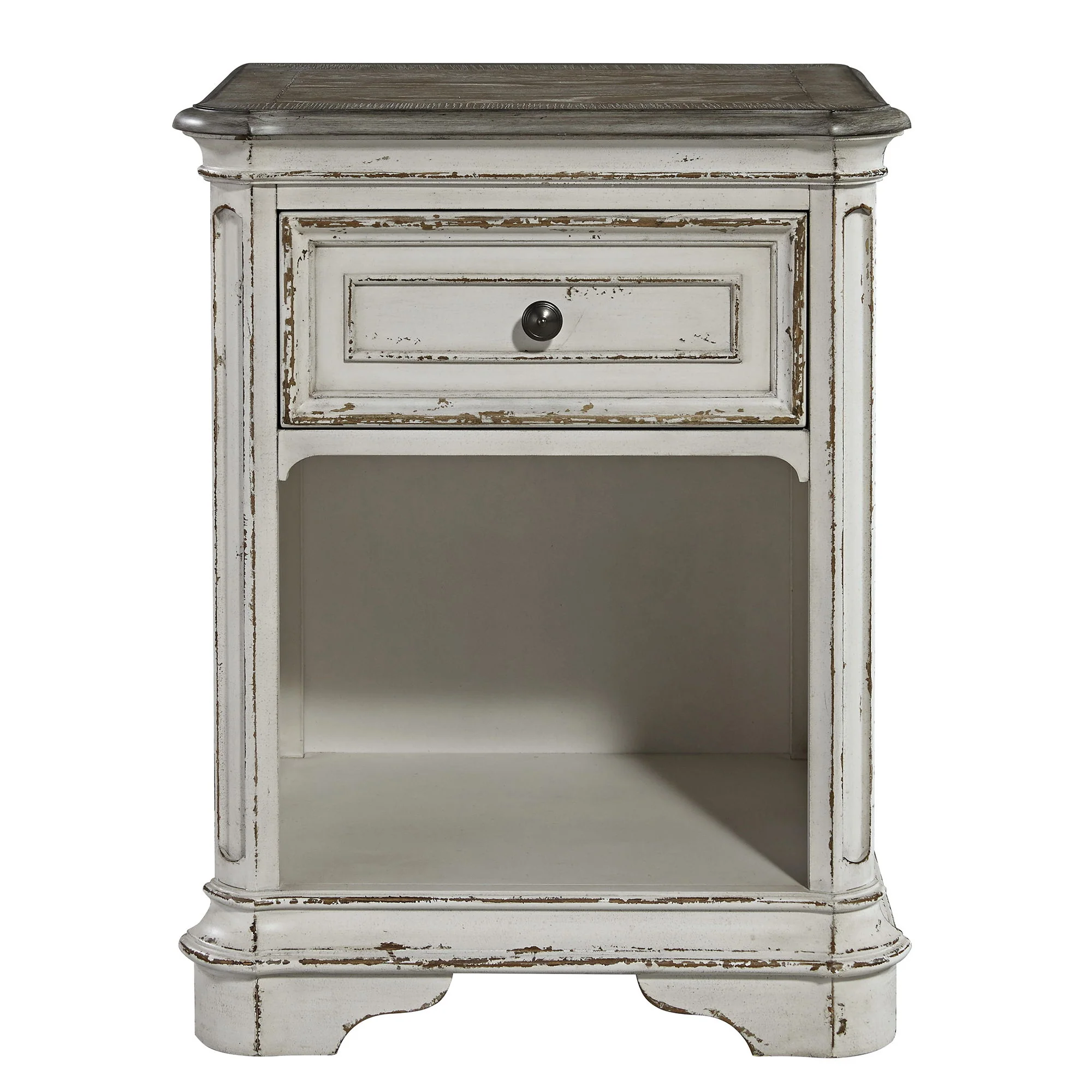 Magnolia Manor - 1 Drawer Nightstand - Antique White - Image 1