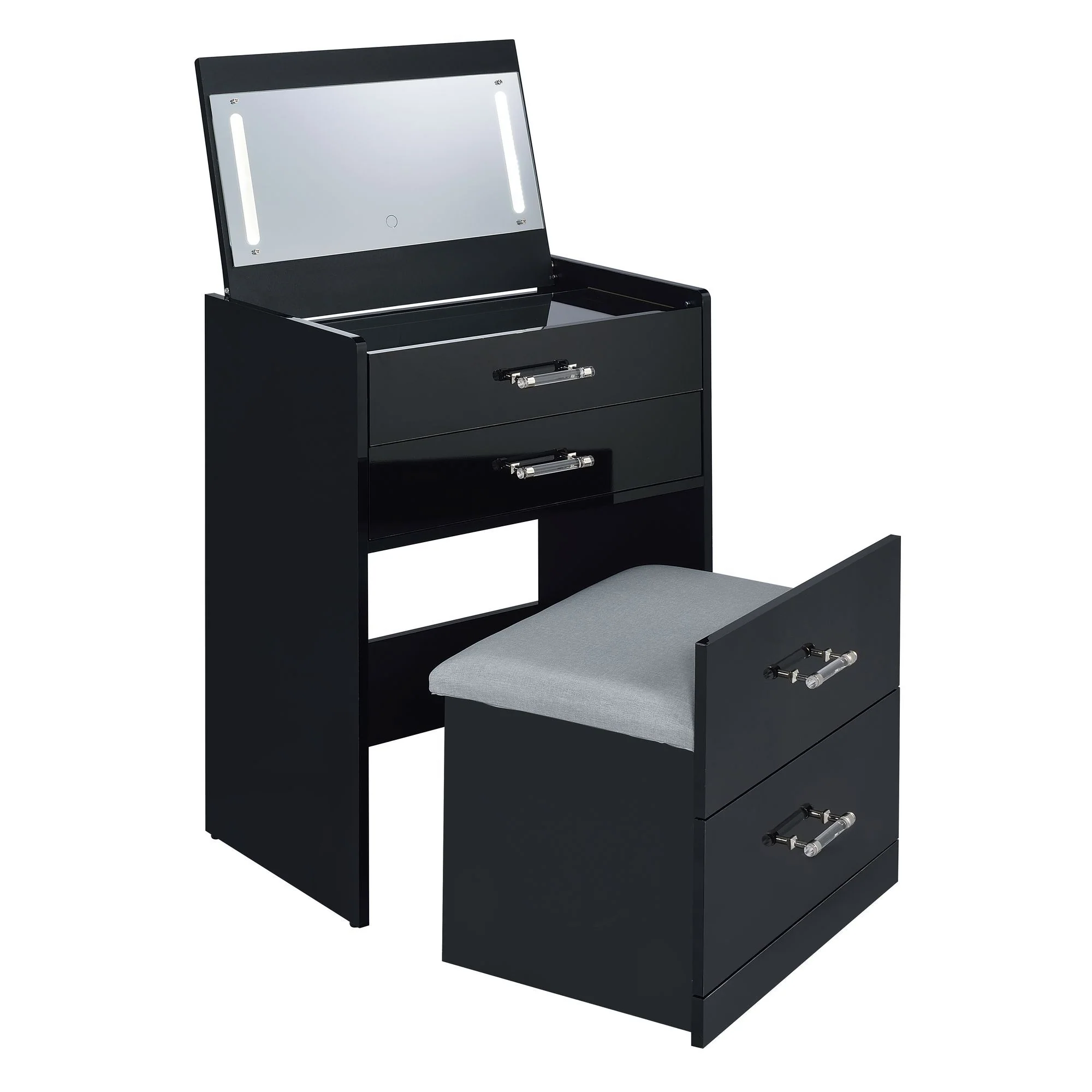 Irvine - Mini Vanity With Stool, LED And USB - Image 2