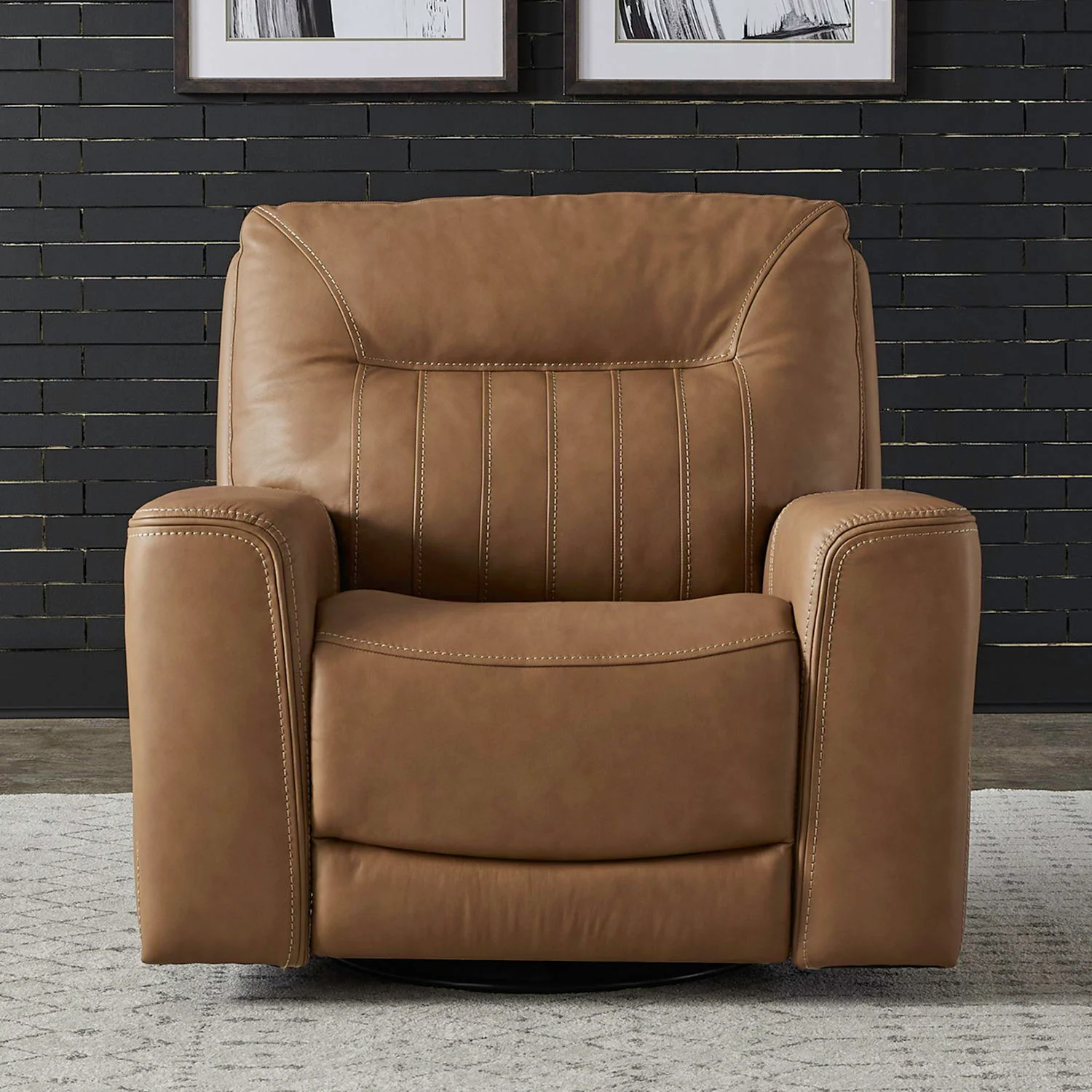 Bennett – Swivel Glider Recliner P2 – Butternut